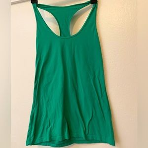 Lululemon Green racer back tank sz L
